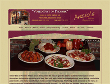 Tablet Screenshot of anzios.com